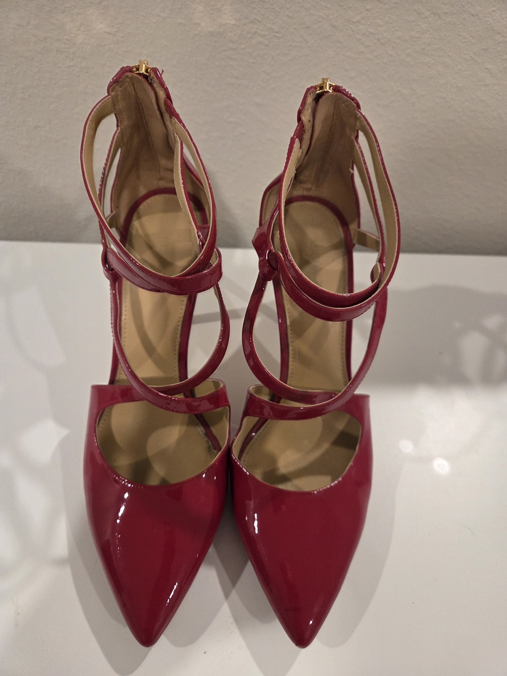 Michael Kors Fuchsia Patent Pointed-Strap Heels